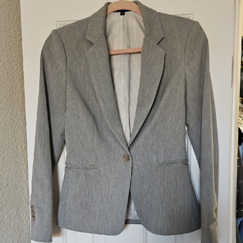 Express Light Gray Blazer